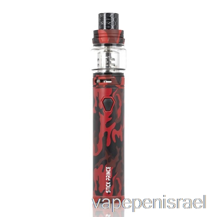 ערכה חד פעמית Vape Israel Smok Stick Prince - Tfv12 Prince Red Camo בסגנון עט